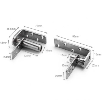 Upper and Bottom Con Hot Selling Stainless Steel 304 Toilet Cubicle Concealed Door Hinge